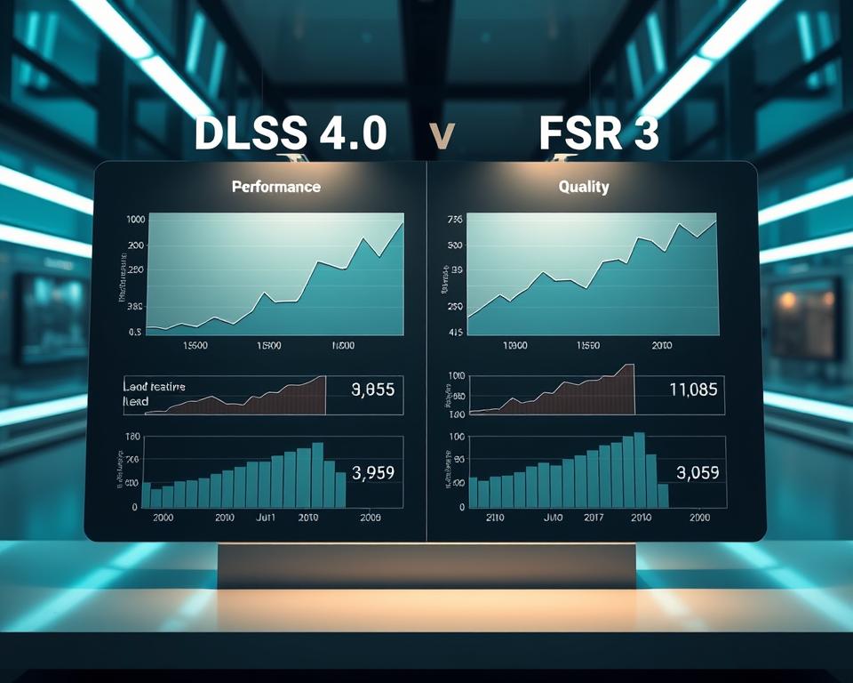 análise de desempenho DLSS 4.0 vs FSR 3