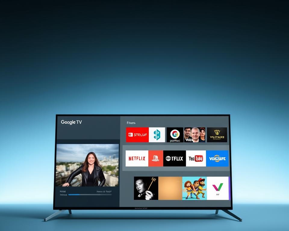 Interface de Streaming Google TV Interface de Streaming Google TV