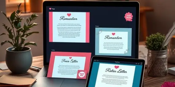 Aplicativos para criar cartas românticas grátis