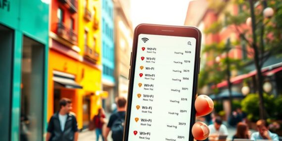 Veja redes Wi-Fi disponíveis perto de você