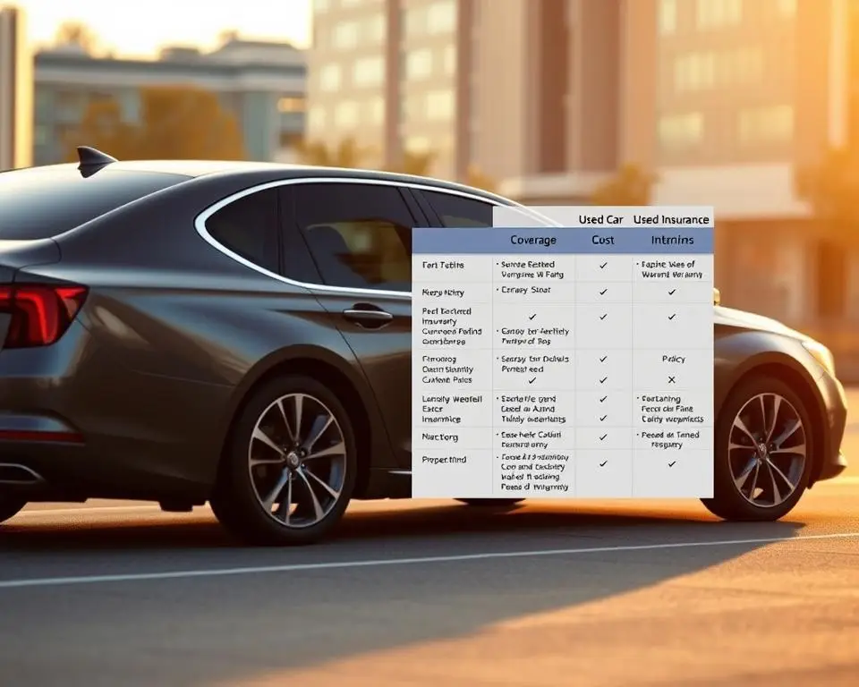 comparação garantia estendida e seguro veículo usado