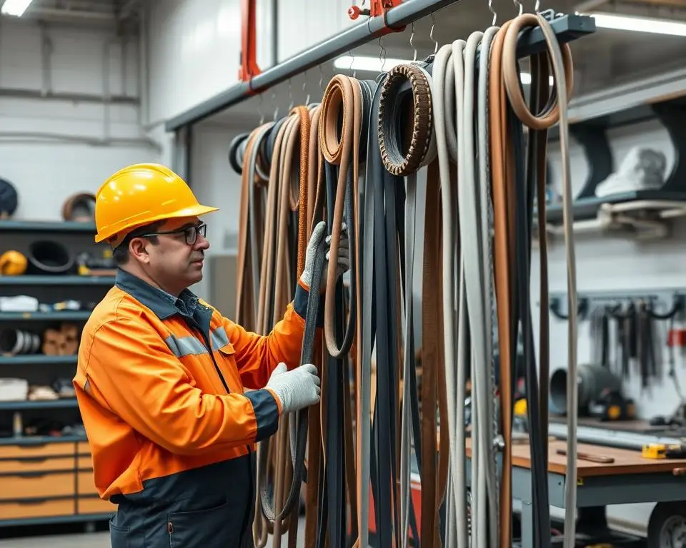cuidados de segurança durante inspeção de mangueiras