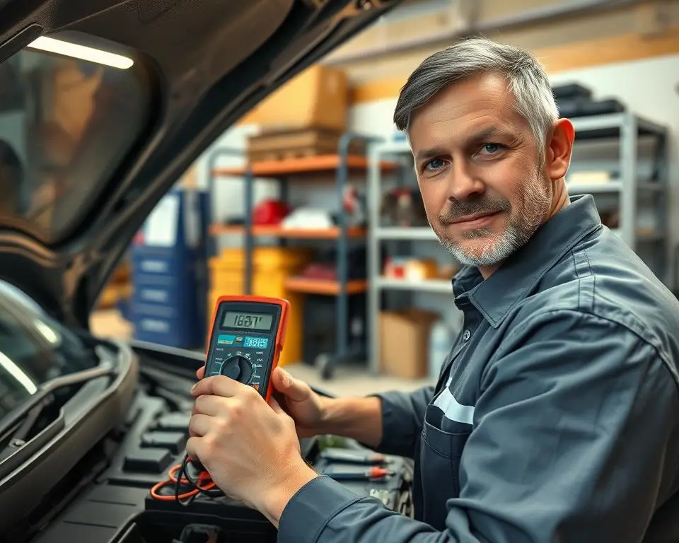 manutenção da bateria do automóvel