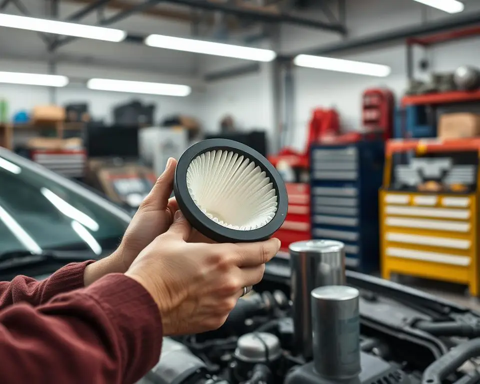 troca de filtros de ar e óleo