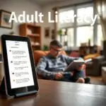 Aplicativo de alfabetização para adultos para aprender em casa