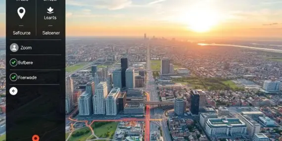 Veja Qualquer Cidade por Satélite