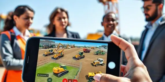 Aplicativo para aprender a operar máquinas pesadas direto no celular